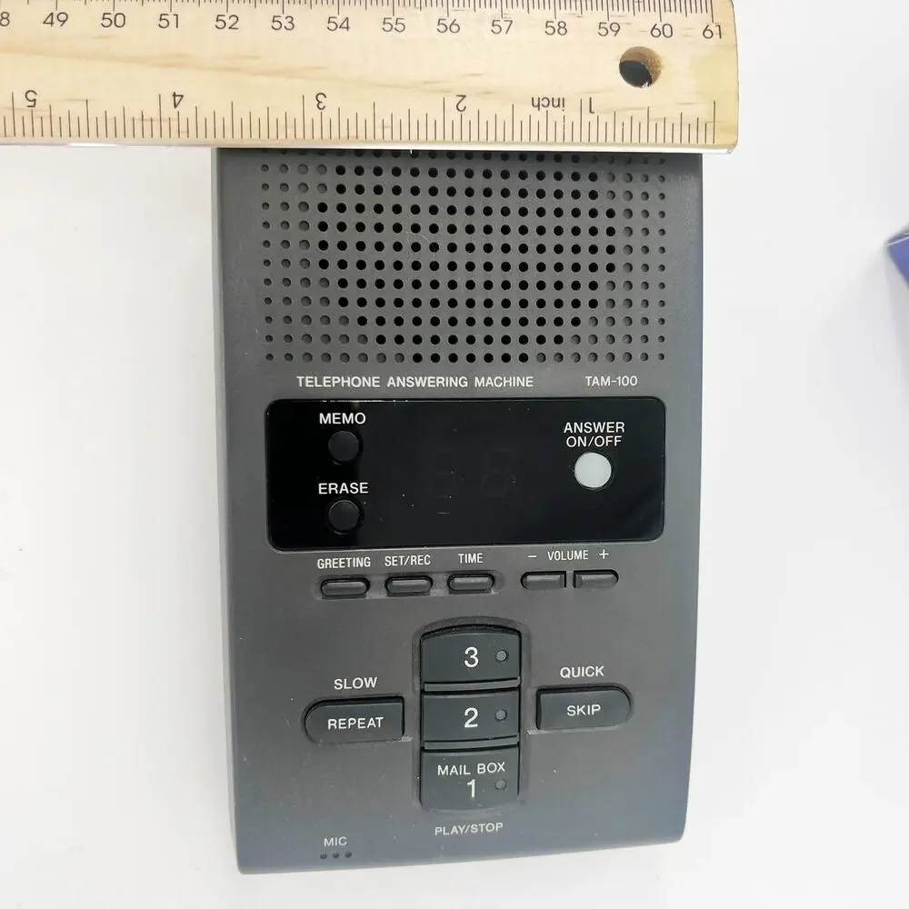 Sony TAM-100 Digital Answering Machine 3 Mailboxes New Open Box